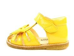 Angulus sandal yellow med sløjfe og lak